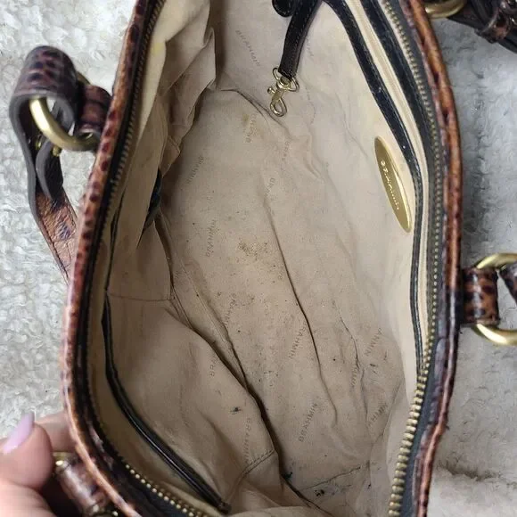 Brahmin Black and brown leather Satchel - Picture 9 of 14